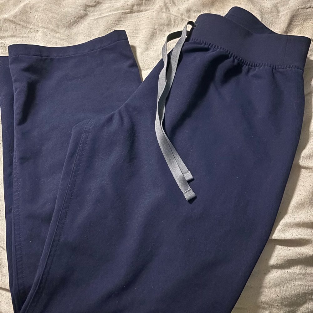 Navy Blue Jogger Pants with Drawstring